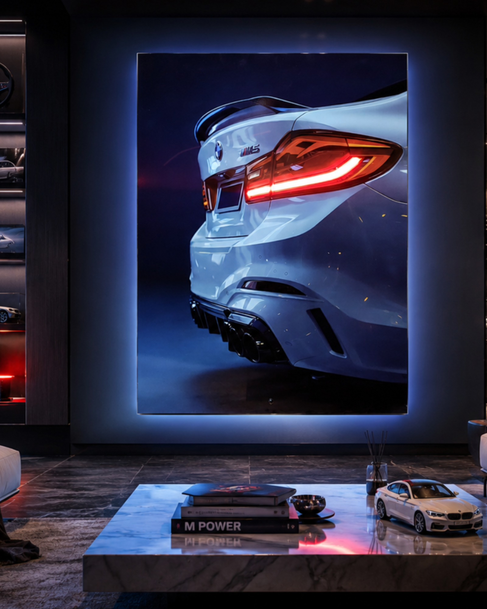 Render wnętrza z obrazem LED — BMW